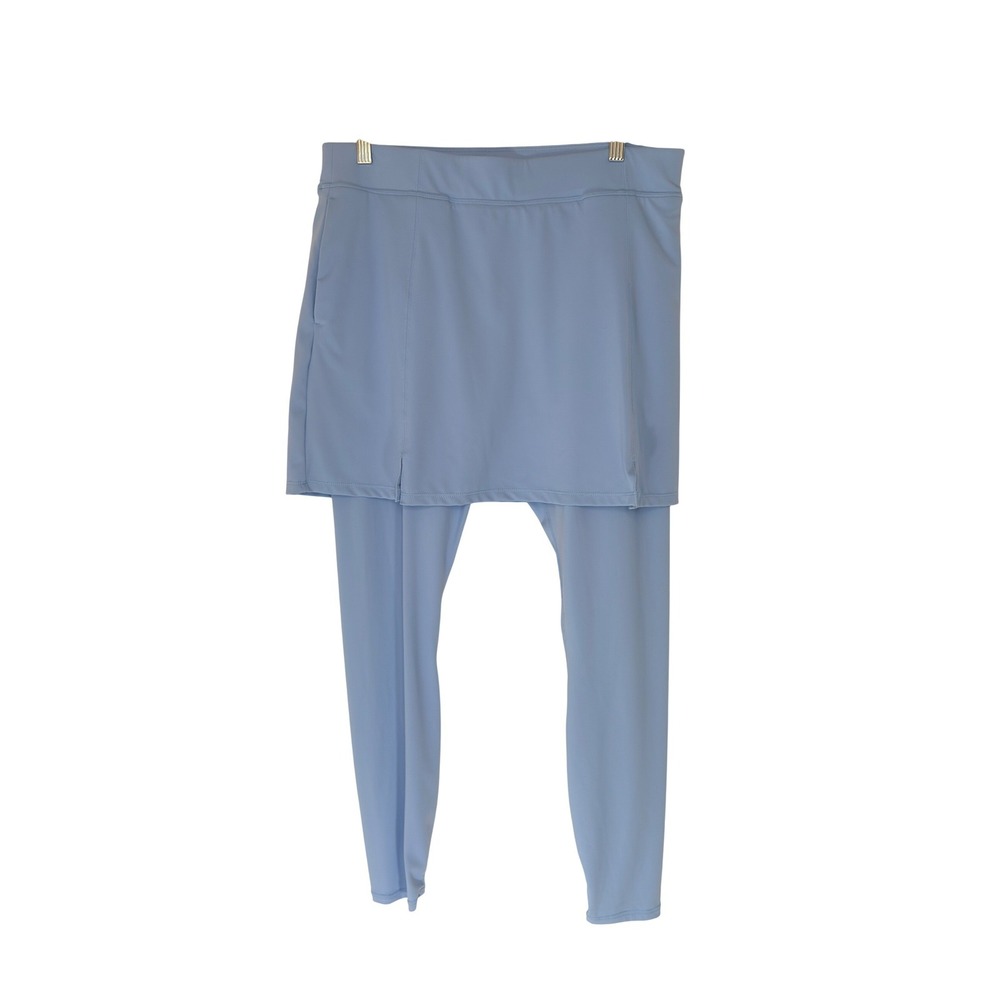 RNWK Skirted Legging Periwinkle Blue Pull On‎ Stretch Performance Golf Large